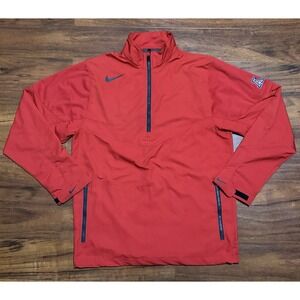 Nike Golf Pullover Men's Small Red Arizona Wildcats 1/4 Zip Lightweight
